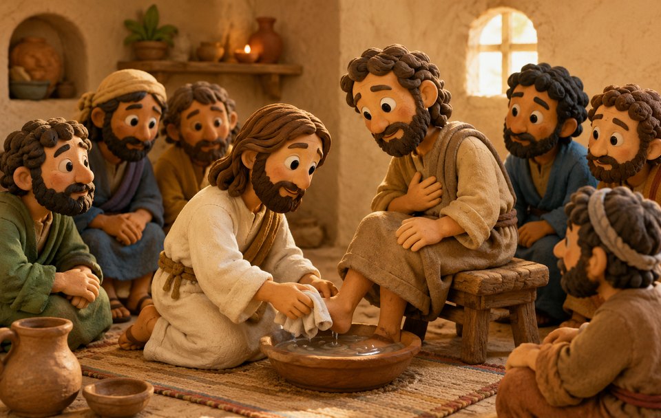 Capa de Jesus Lava os Pes