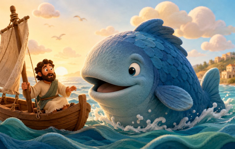Capa de Jonas e o Grande Peixe